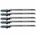 Bosch T101AO 5 pc. 3-1/4 In. 20 TPI Clean for Wood T-Shank Jig Saw Blades