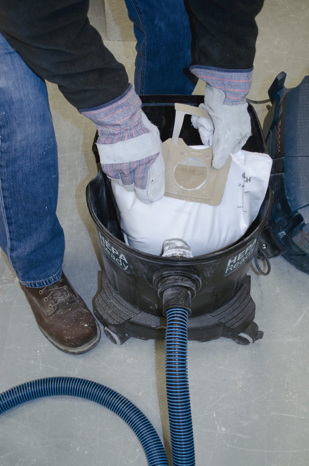 Bosch VB090F-30 Fleece Dust Bags for 9-Gallon Dust Extractors (30 Pack)