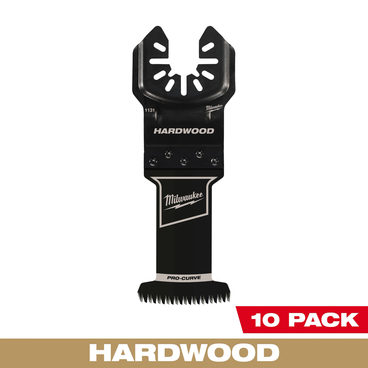 Milwaukee 1-3/8” High Carbon Steel Precision Tooth Hardwood Universal Fit Oscillating Multi-Tool Blade (10 PK) | 49-25-1139