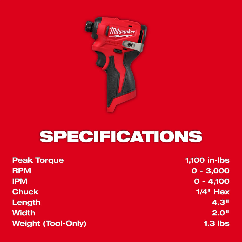 Milwaukee M12 Subcompact Brushless 2-Tool Combo Kit | 3494-22