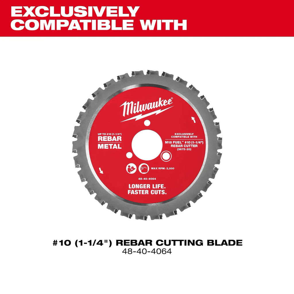 Milwaukee M18 FUEL #10 (1-1/4") Rebar Cutter | 3675-20