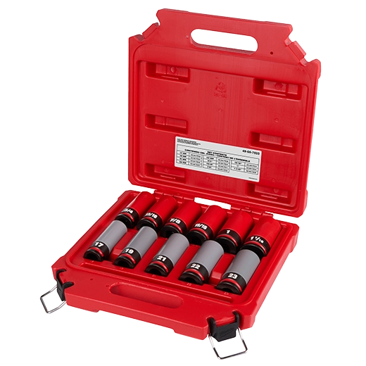 SHOCKWAVE™ Impact Duty 1/2 Drive SAE & Metric 11PC Lug Nut Wheel Socket Set - 49-66-7833 - image 2