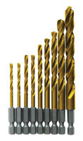 Bosch TI9IM 9 Pc. Impact Tough Titanium Nitride Coated Drill Bit Set