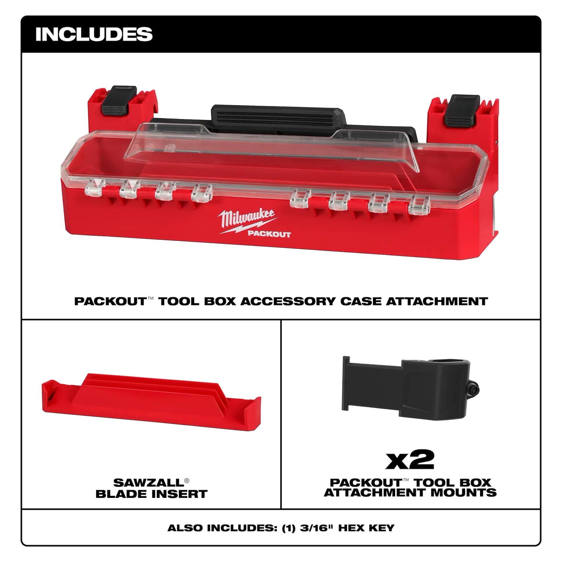 PACKOUT™ Tool Box Accessory Case Attachment