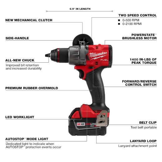 M18 FUEL™ 1/2" Drill/Driver