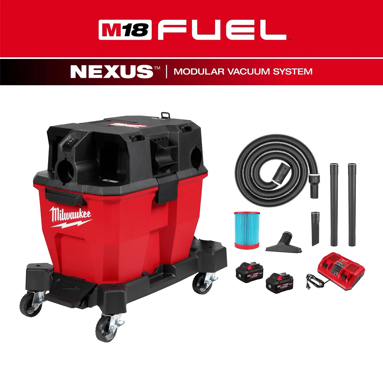 M18 FUEL™ 9 Gallon Dual-Battery Wet/Dry Vacuum