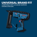 Bosch GTH18G116GV 1-3/16 In. 18ga Narrow Crown Staples (5000 Per Box)