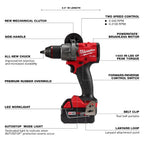 M18 FUEL™ 1/2" Hammer Drill/Driver
