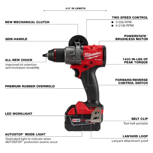 M18 FUEL™ 1/2" Hammer Drill/Driver