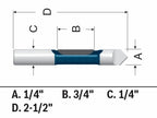 Bosch 85244MC 1/4 In. x 3/4 In. Carbide-Tipped Single-Flute Pilot Panel Concave Router Bit