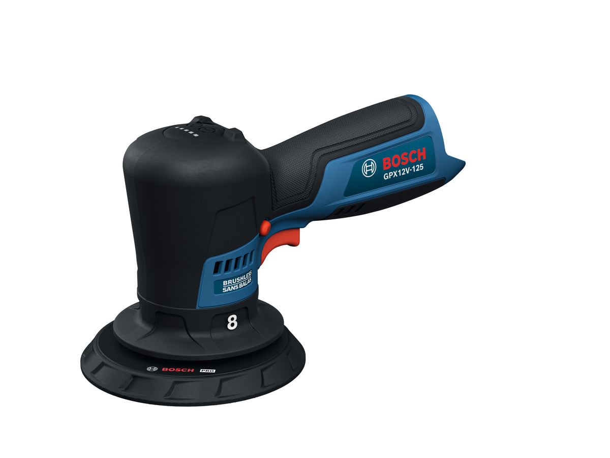 Bosch GPX12V-125N 12V Compact Cordless Brushless 5 In. Random Orbital Polisher (Tool Only)