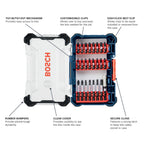 Bosch SDMS24 24 pc. Impact Tough Screwdriving Custom Case System Set
