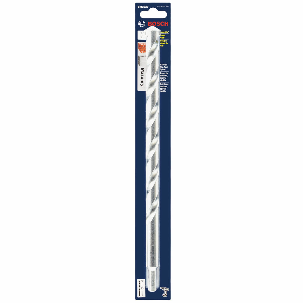 Bosch BM2020 3/4 In. X 10 In. X 13 In. Fast Spiral Rotary Masonry Drill Bit