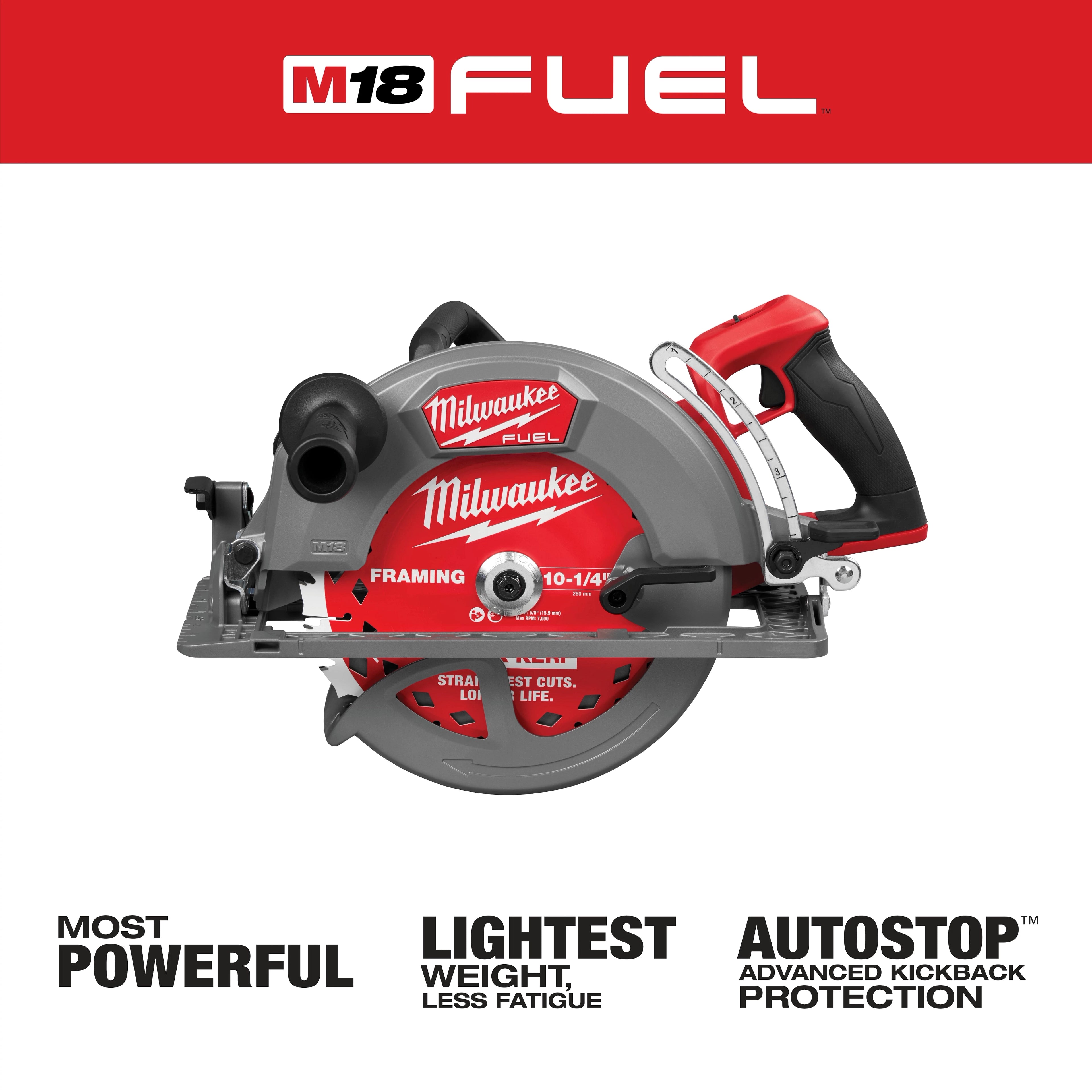 M18 FUEL™ 10-1/4" Rear Handle Circular Saw