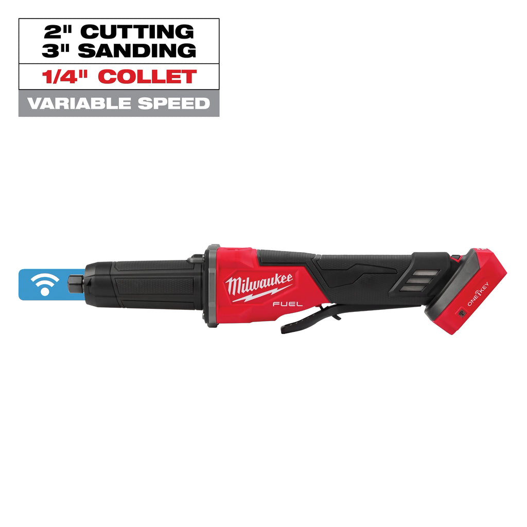 Milwaukee M18 FUEL Variable Speed, Braking Die Grinder, Paddle Switch with  ONE-KEY | 2984-20