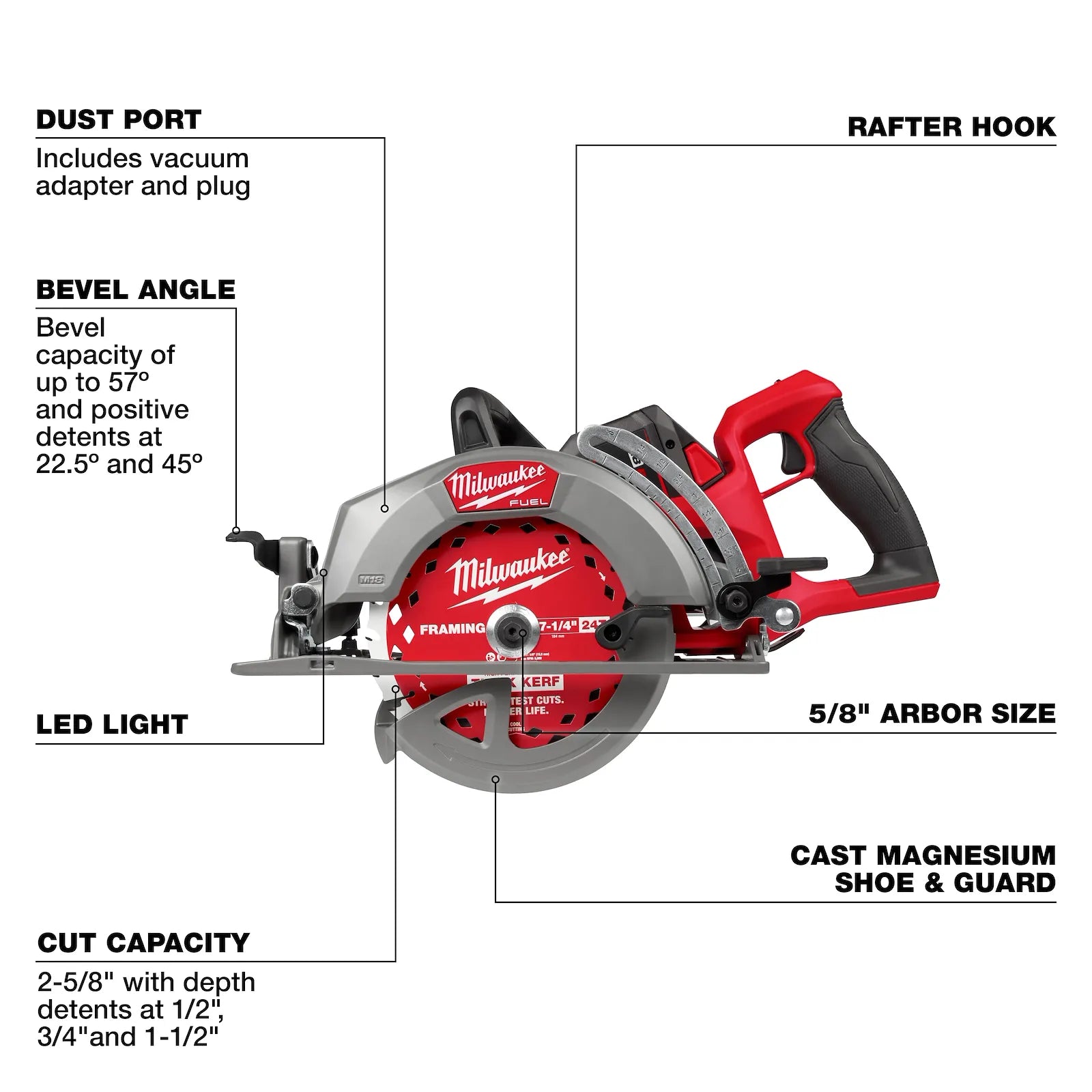 M18 FUEL™ 7-1/4" Rear Handle Circular Saw