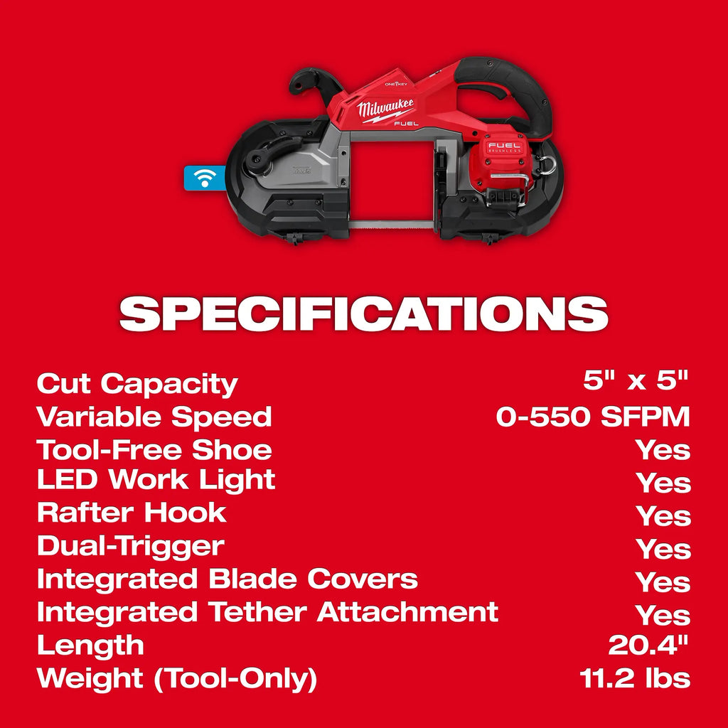 M18 FUEL™ Deep Cut Dual Trigger Band Saw w/ ONE-KEY™