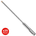 Bosch HC4C2011B25 3/16 In. x 4 In. x 6 In. SDS-plus Bulldog Tough Rotary Hammer Bit - 25 Pack