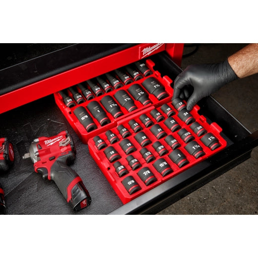 27PC SHOCKWAVE™ Impact Duty Socket 1/2” Drive SAE TRAY Set - 49-66-6819 - image 2