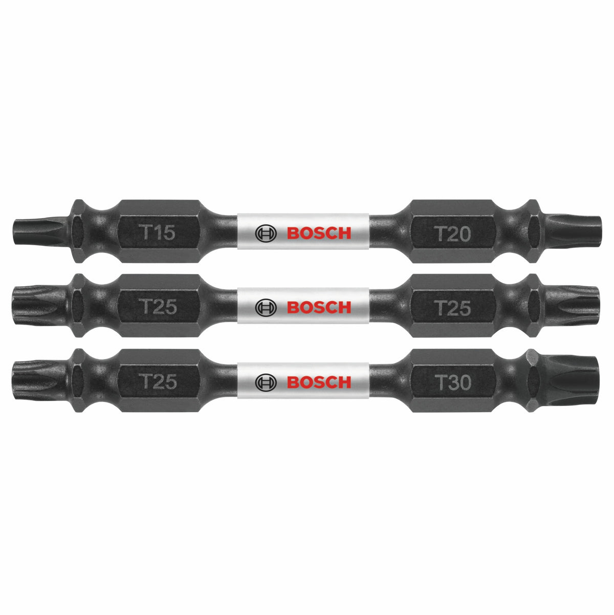 Bosch ITDETV2503 3 pc. Impact Tough 2.5 In. Torx Double-Ended Bit Set