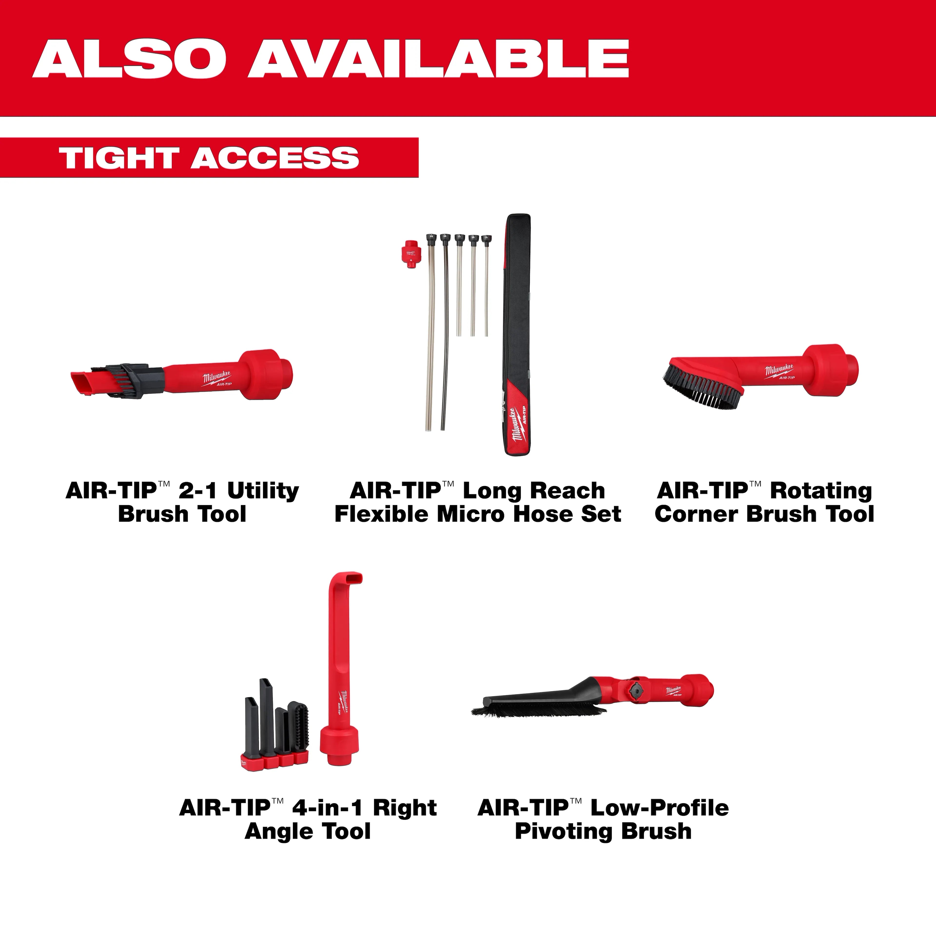 AIR-TIP™ Long Reach Flexible Micro Hose Set