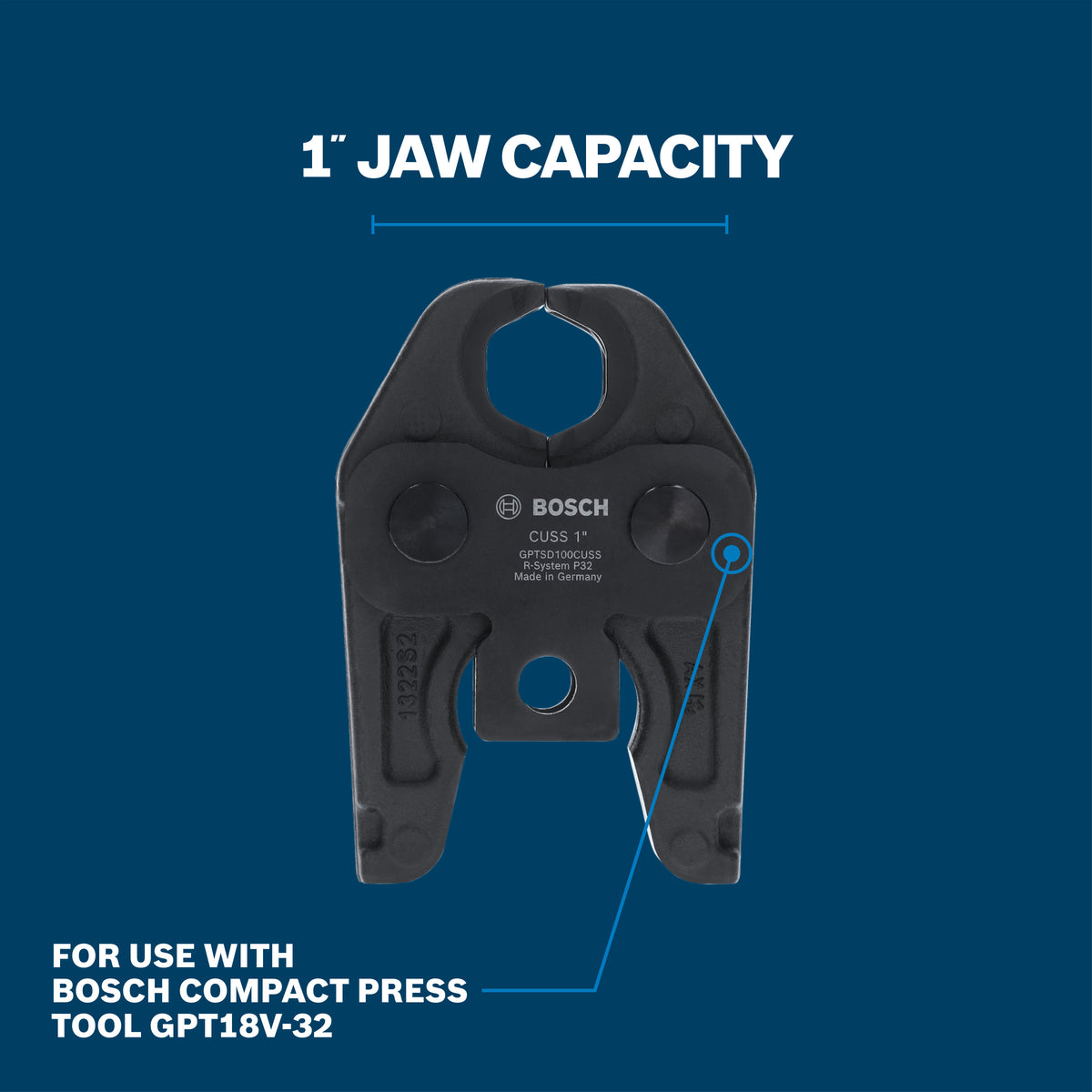 Bosch GPTSD100CUSS 1 In. Standard Press Jaw