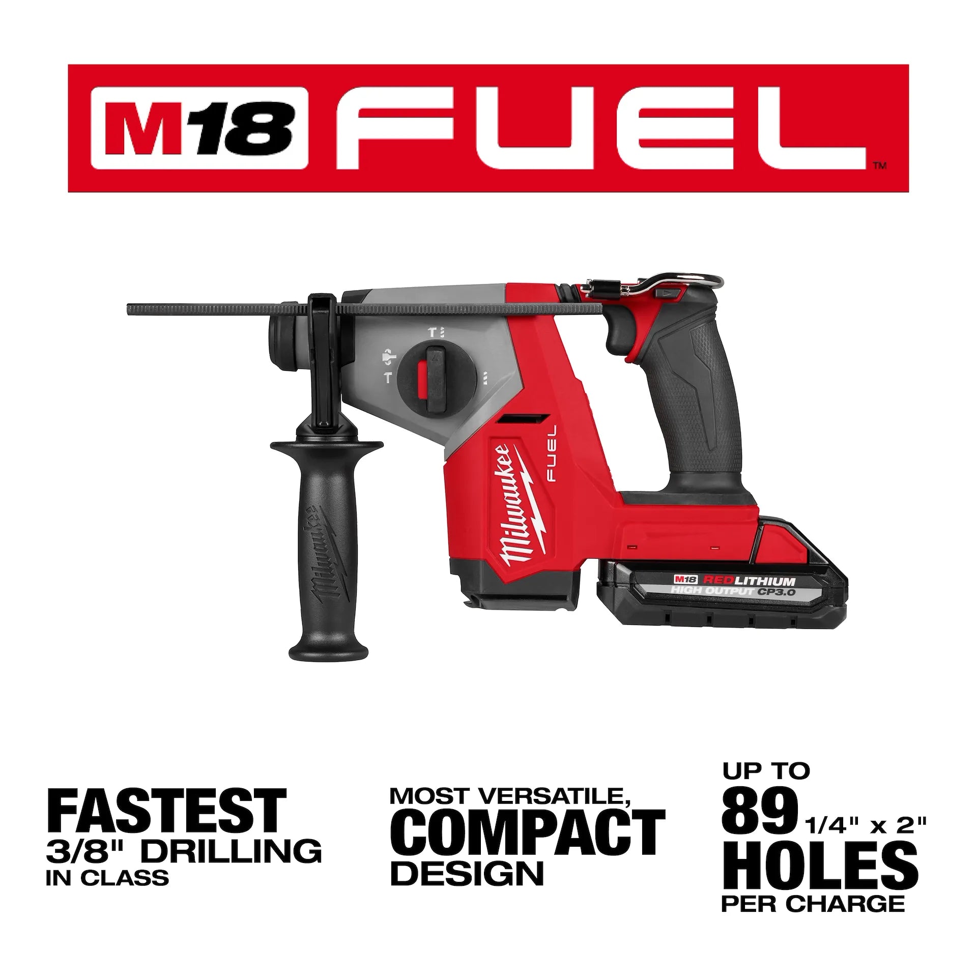 Milwaukee M18 FUEL 5/8in SDS Plus Rotary Hammer