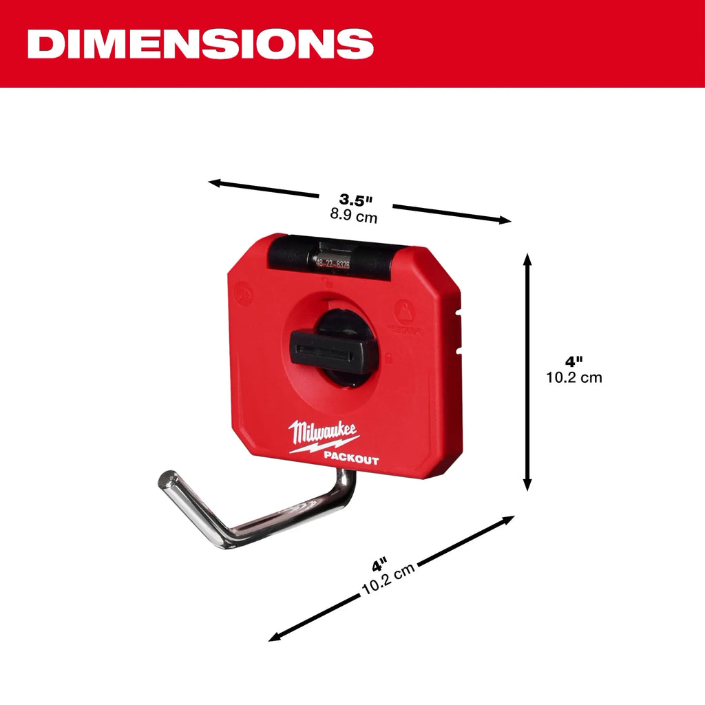 Milwaukee PACKOUT 4" Single Straight Hook | 48-22-8328