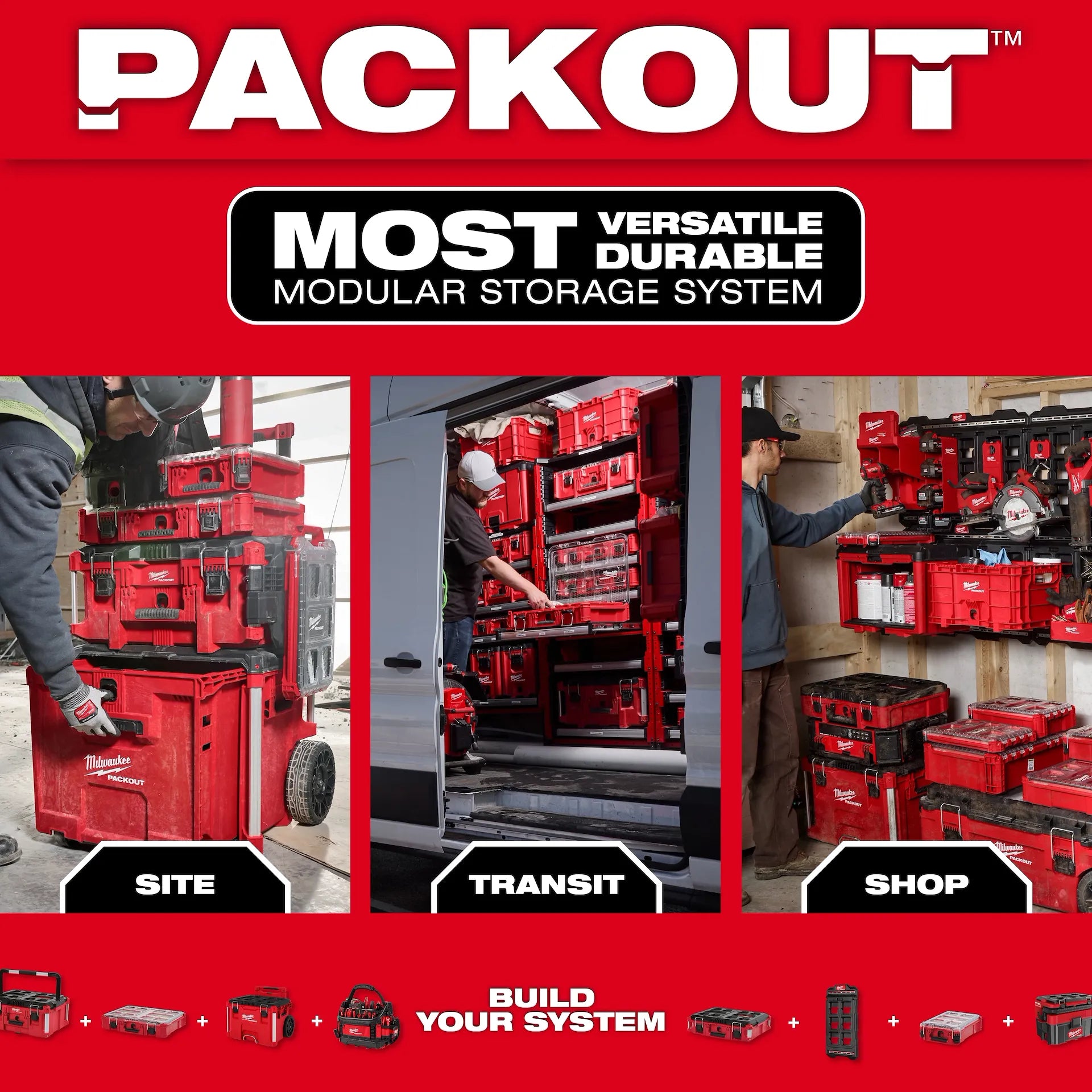 Tool Box Attachment Ready Tray for PACKOUT™ Tool Boxes