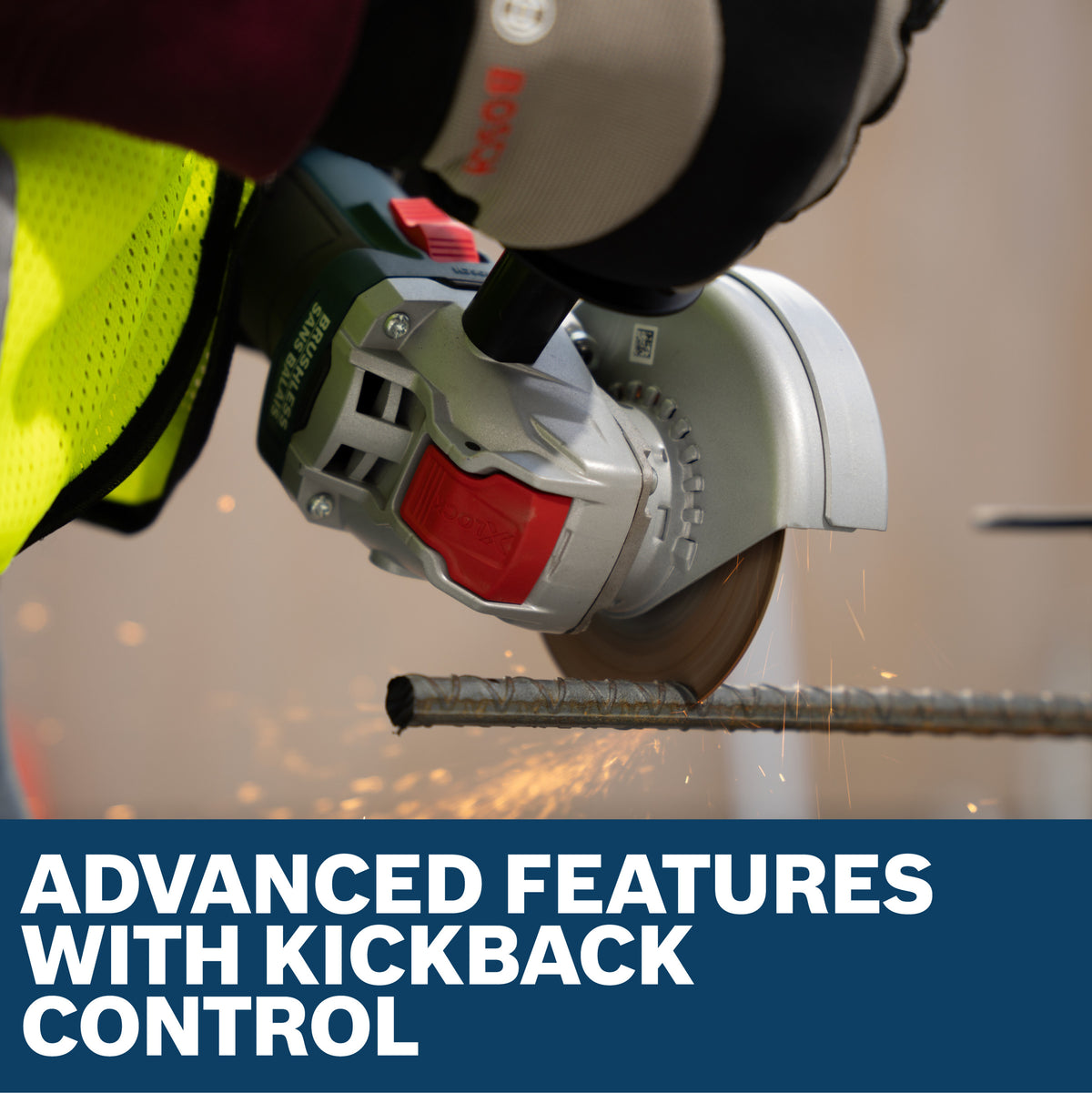Bosch GWX18V-8-2N 18V X-LOCK Brushless 4-1/2 In. Angle Grinder with Slide Switch (Tool Only)