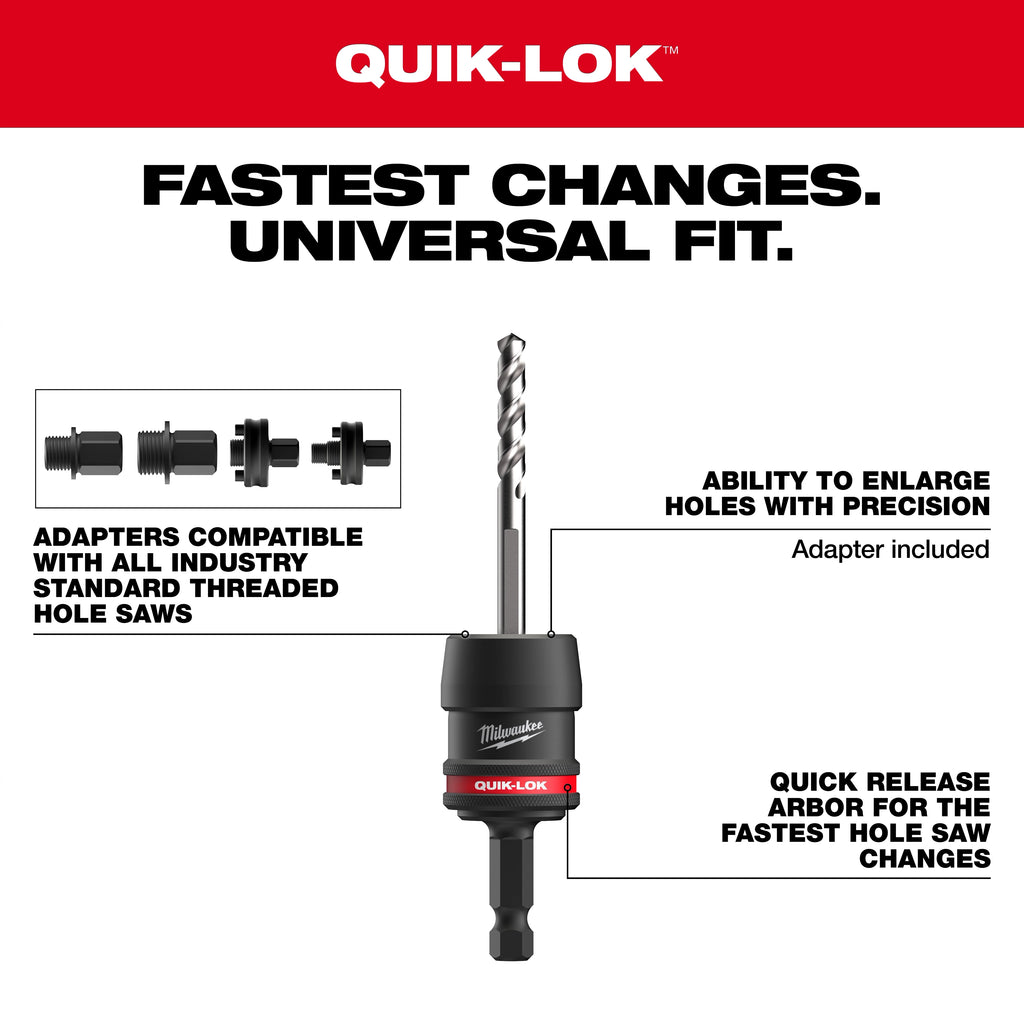 5PC QUIK-LOK™ Arbor Set