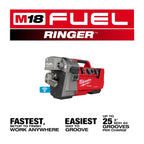 Milwaukee M18 FUEL RINGER Roll Groover for 2” – 6” Sch 10/40 | 2928-22