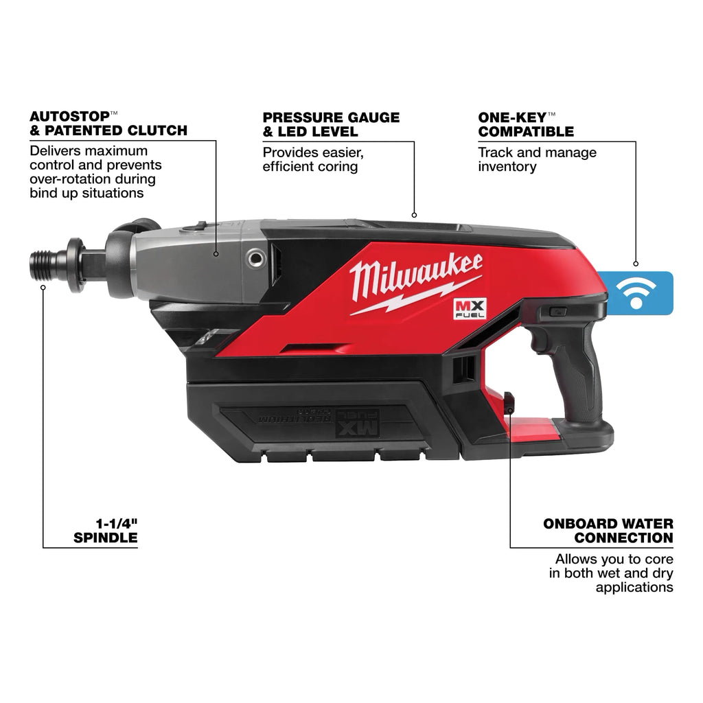 Milwaukee MX FUEL Handheld Core Drill Kit | MXF301-2CP