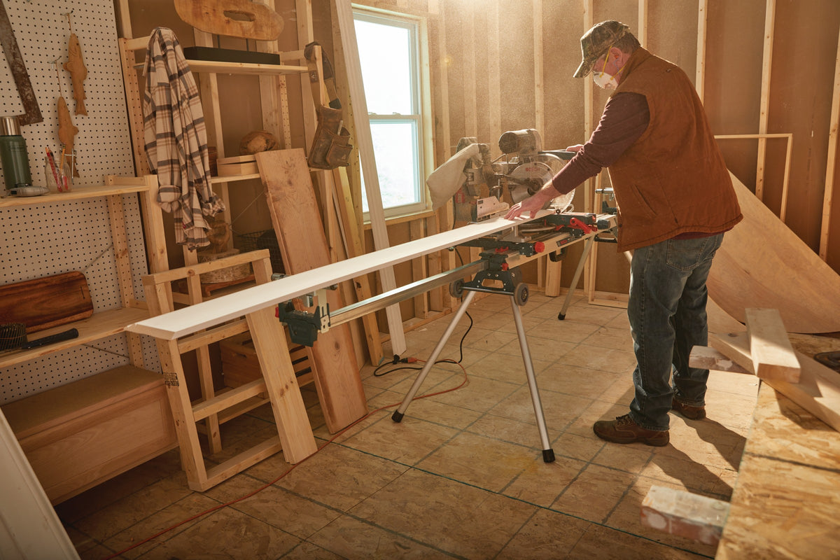 Bosch GTA3800 Folding-Leg Miter Saw Stand with Wheels