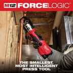 M12™ FORCE LOGIC™ Press Tool Kit w/ ONE‑KEY™ with 1/2" – 1" CTS‑V Jaws