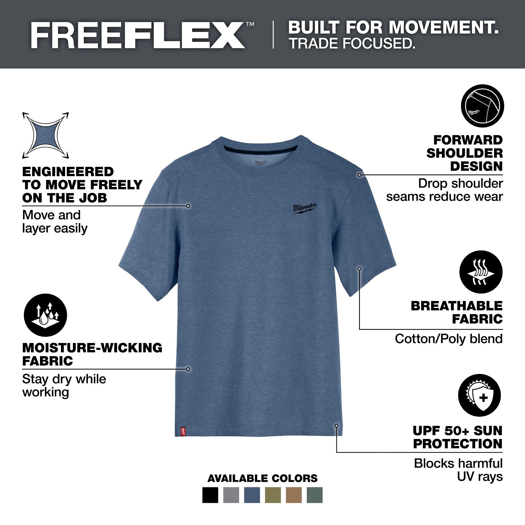 FREEFLEX™ Hybrid Work Tee - Short Sleeve