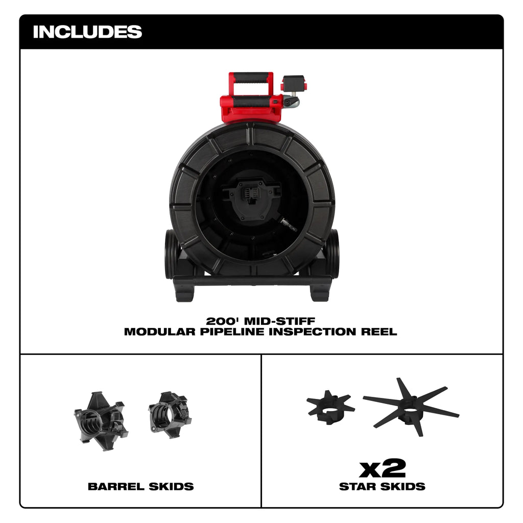 200’ Mid-Stiff Modular Pipeline Inspection Reel