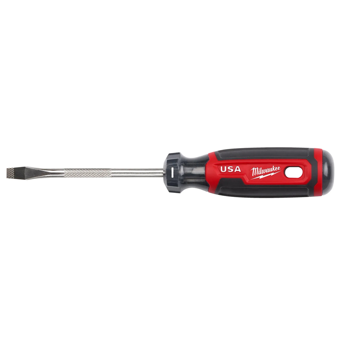 Milwaukee 1/4" Slotted 4" Cushion Grip Screwdriver (USA) | MT206