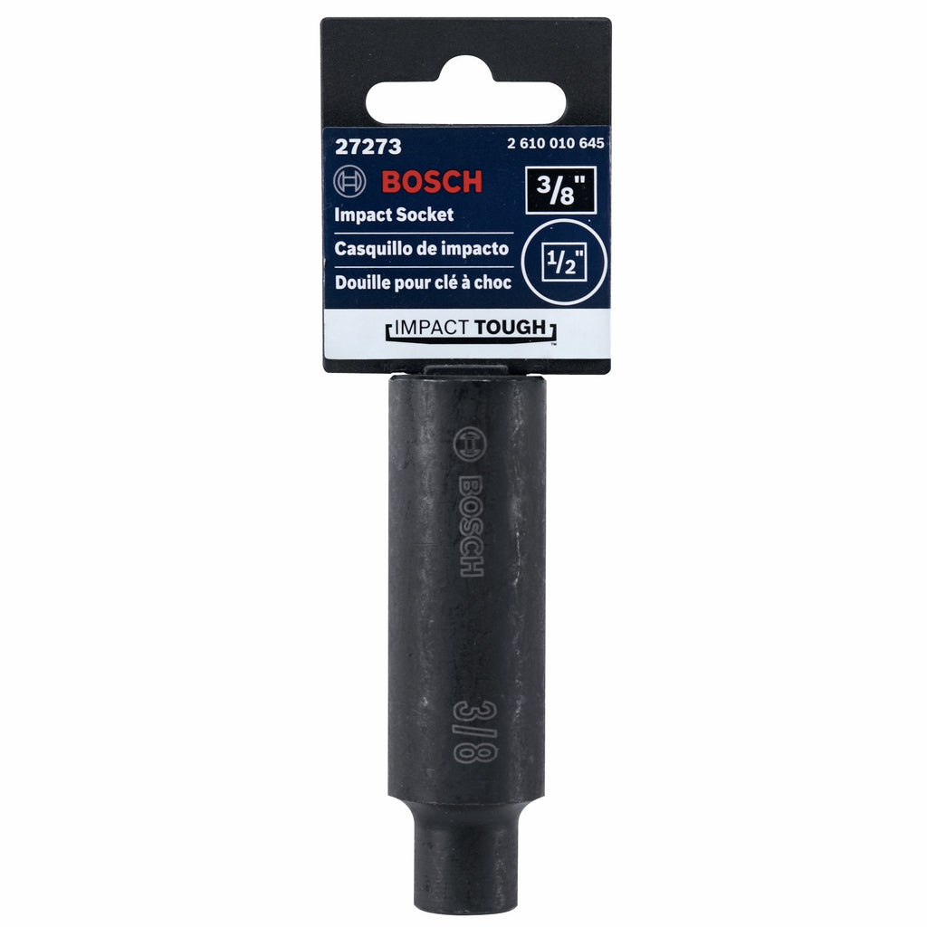 Bosch 27273 3/8 In. Impact Tough Deep Well Socket, 1/2 In. Shank