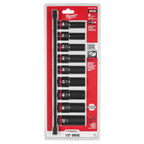 9PC SHOCKWAVE™ Impact Duty 1/2" Drive Metric Deep 6 Point Socket Set - 49-66-7032 - image 2