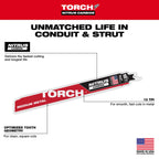 9" 10 TPI TORCH™ with NITRUS™ Carbide Teeth SAWZALL® Blade for Conduit and Strut (1 PK)