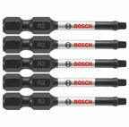Bosch ITSQ2205 5 pc. Impact Tough 2 In. Square #2 Power Bits