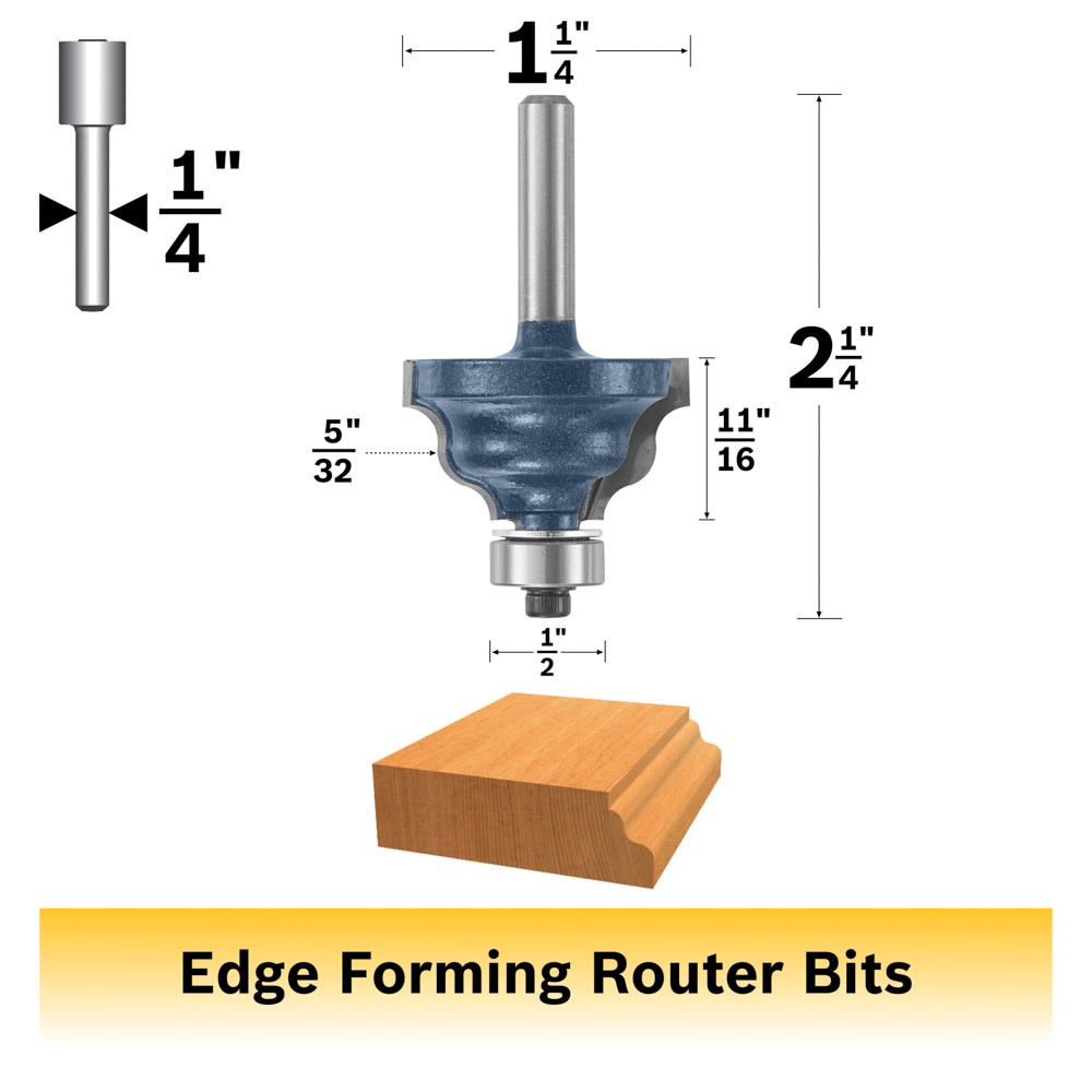 Bosch 85606M 1-1/4 In. x 11/16 In. Carbide Tipped Wavy Edge Bit