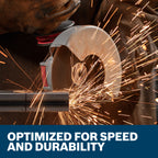 Bosch TCWX1S450P10 10 pc. 4-1/2 In. x .045 In. Type 1/41 X-LOCK Metal/Stainless Steel Fast Cutting Abrasive Wheel 60 Grit