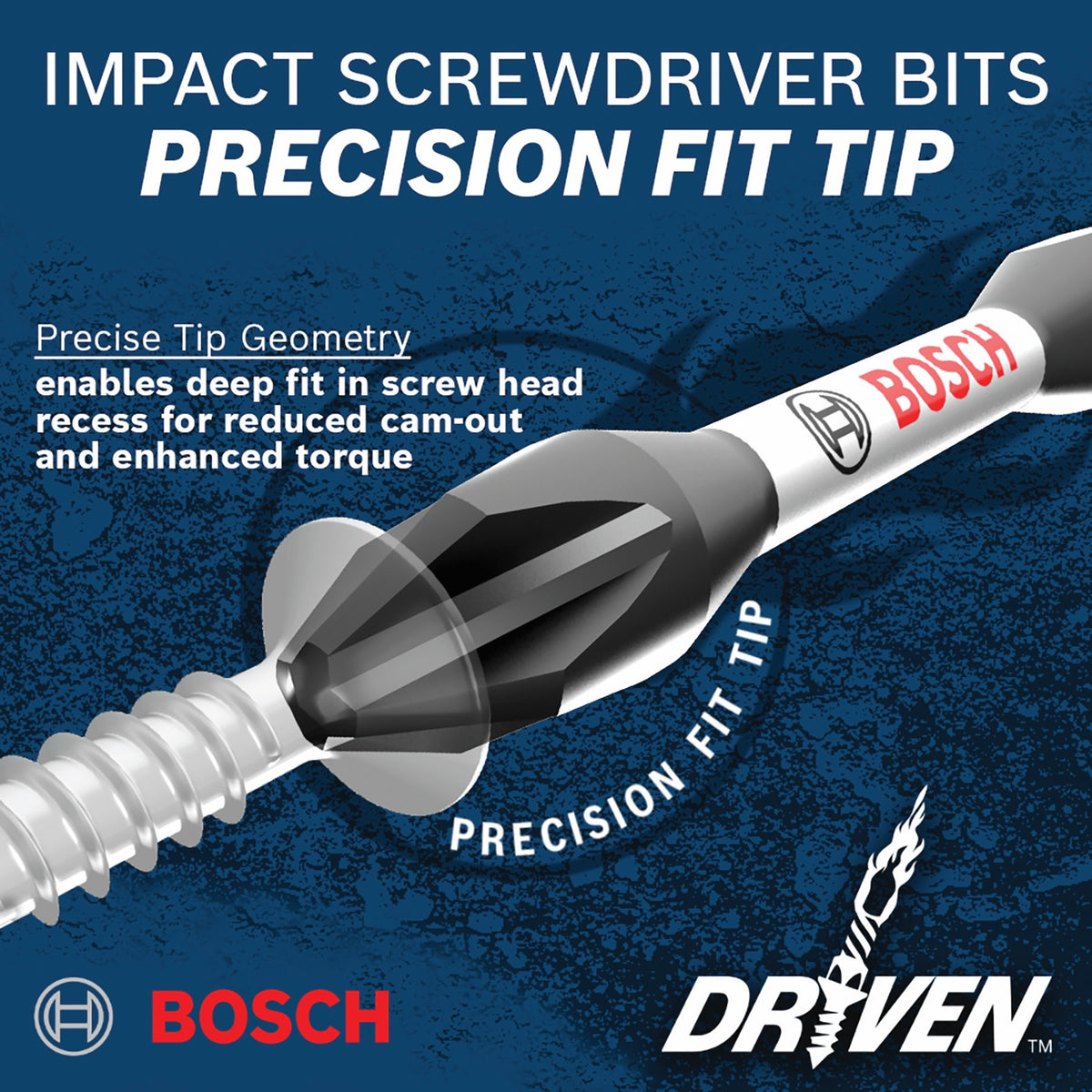 Bosch ITDPH2202 2 pc. Driven 2 In. Impact Phillips #2 Power Bits