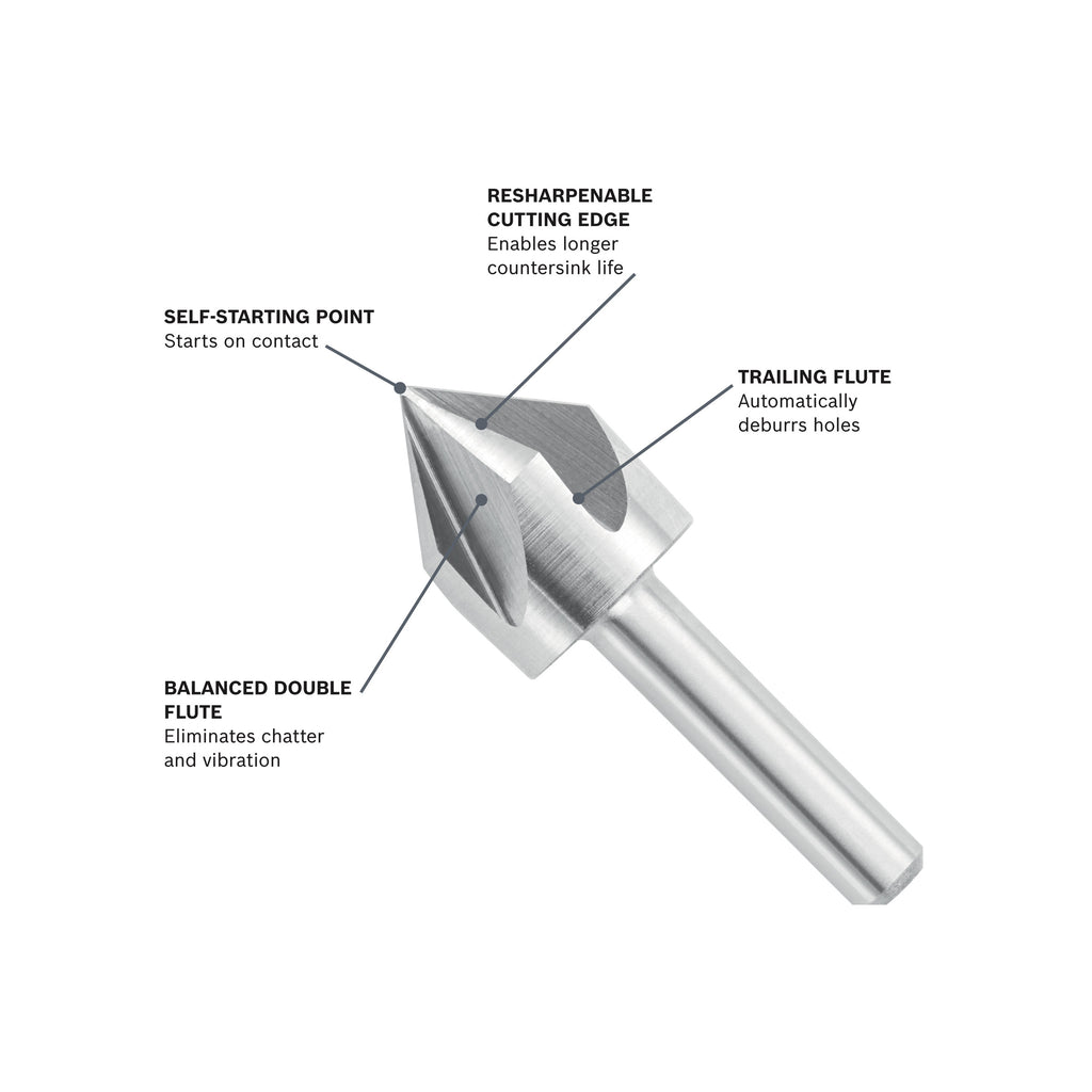 Bosch CSH2C 5/8 In. High-Speed Steel Countersink