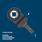 Bosch OSL038F 3/8 In. Starlock Oscillating Multi Tool Bi-Metal Plunge Cut Blade