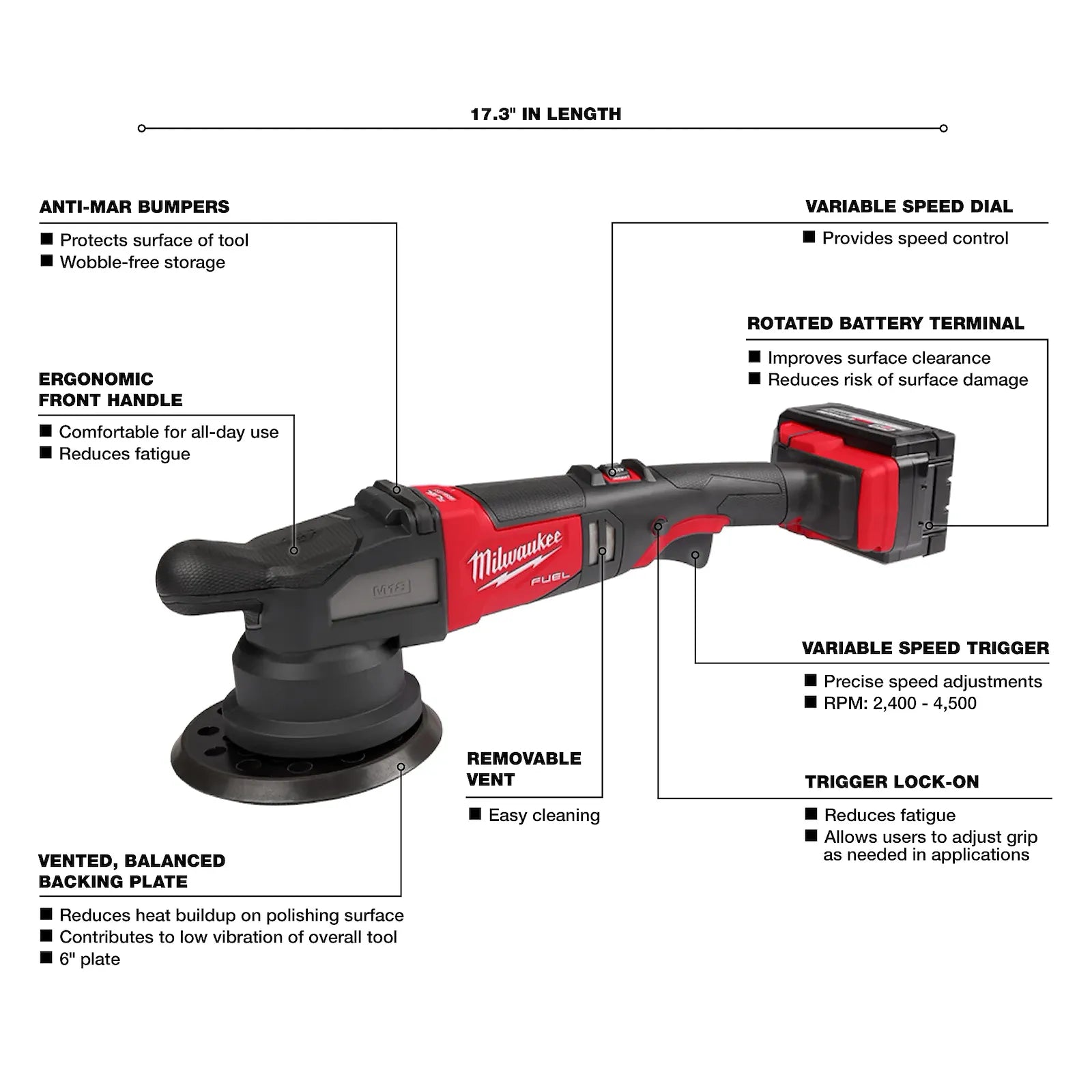 M18 FUEL 21mm Random Orbital Polisher Kit