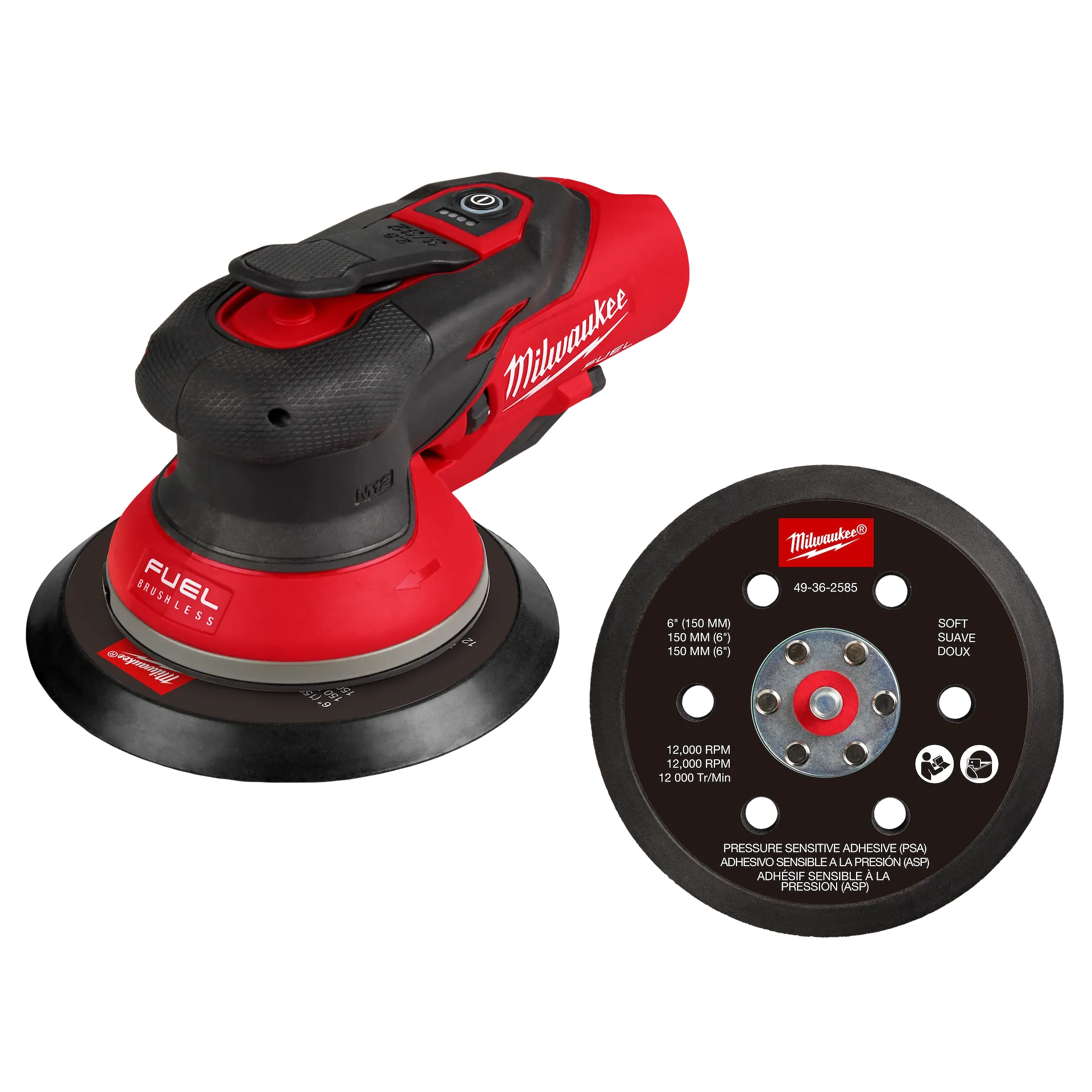 M12™ FUEL™ 6" Random Orbital Sander (3/32")
