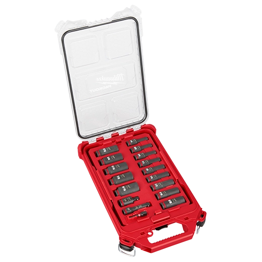 17PC SHOCKWAVE™ Impact Duty Socket 3/8” Drive SAE Set with PACKOUT™